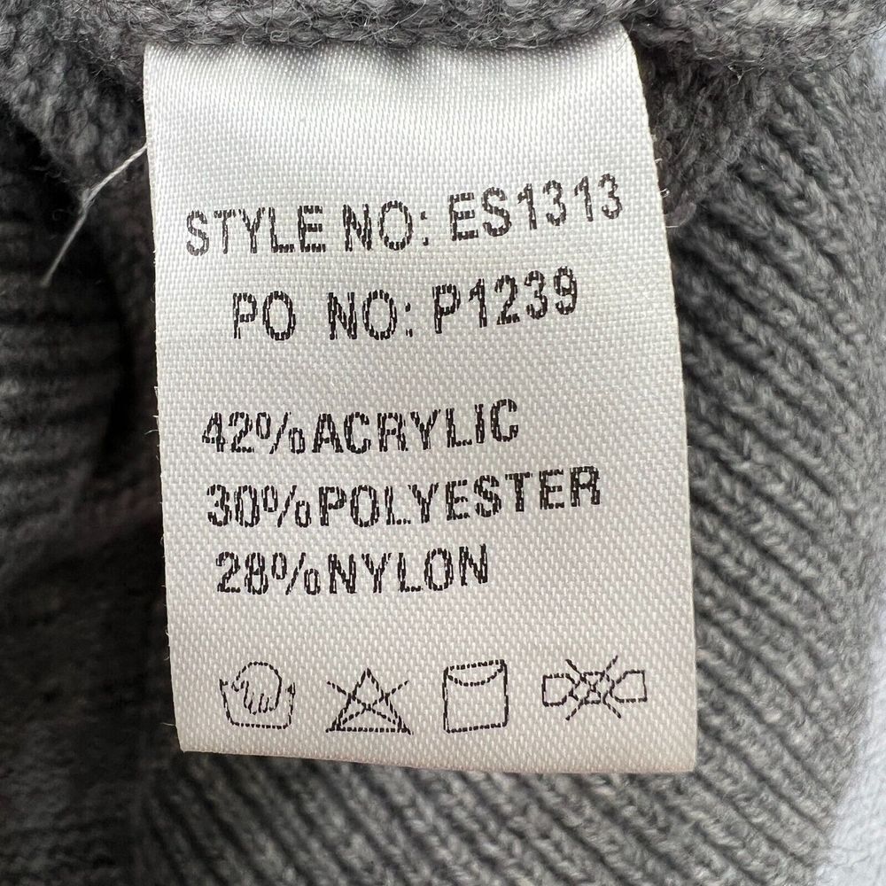 Sweater Cardigan Mixed Pattern Knit Womens Medium Gray Boho Lagen‎ Pouch Pockets - Picture 5 of 12